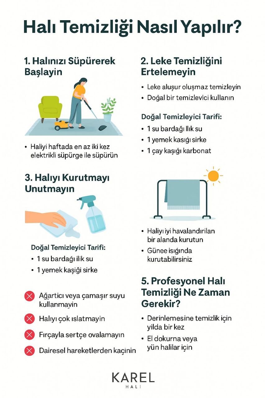 Halı Temizliği Nasıl Yapılır? – Karel Halı Rehberi