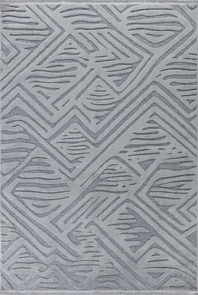 Apex Orion 4223 gri İskandinav Polyester Halı