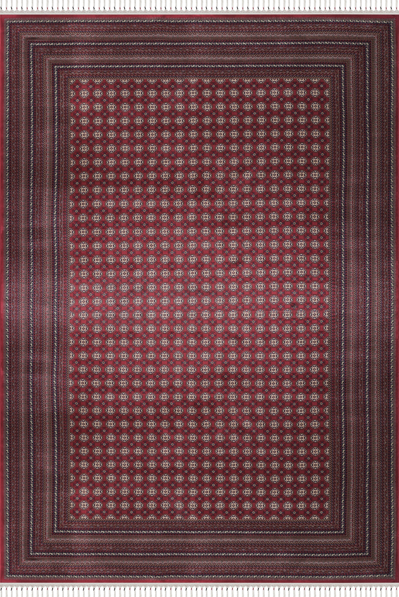 Apex Halı Burj 8761 Bordo İpek Premium Halı