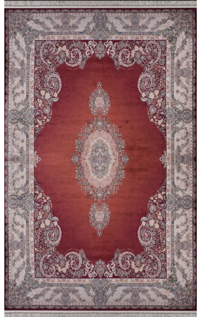 Artemis Halı Silk - 05190A - Bordo Halı İpek Halı