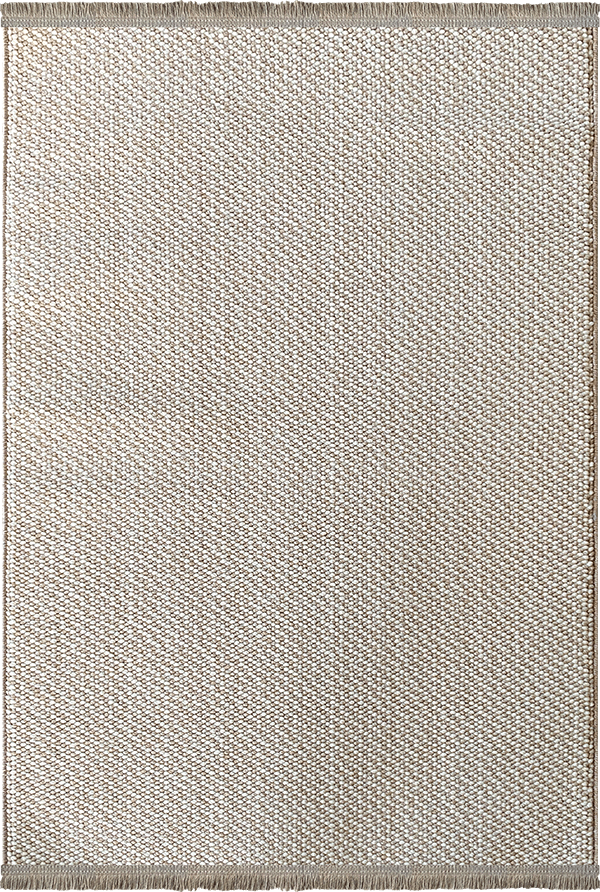 Woolen Halı Tual Koleksiyonu 8401 Bej Mikrofiber Polyester İskandinav Desen Bukle Halı