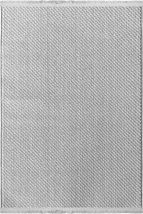 Woolen Halı Tual Koleksiyonu 8402 Gri Mikrofiber Polyester İskandinav Desen Bukle Halı