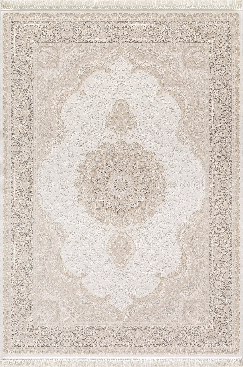 Artemis Halı Palace - 05202C - Krem Vizon Rengi Viskon Premium Halı