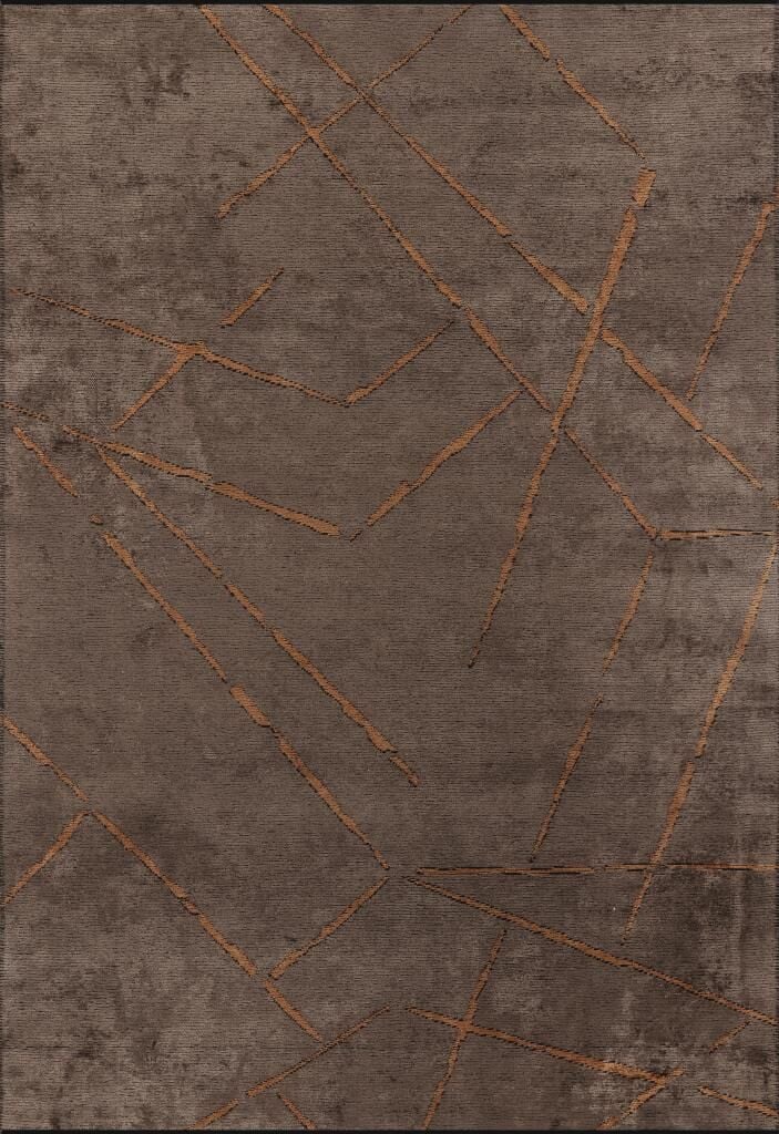 Apex Halı Hare Premium 1313 Kahve Kiremit Akrilik Kilim Yıkanabilir