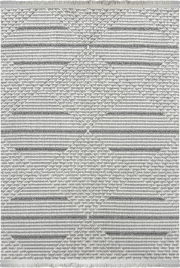 Woolen Halı Disney Koleksiyonu 8007 Gri Mikrofiber Polyester İskandinav Desen Bukle Halı