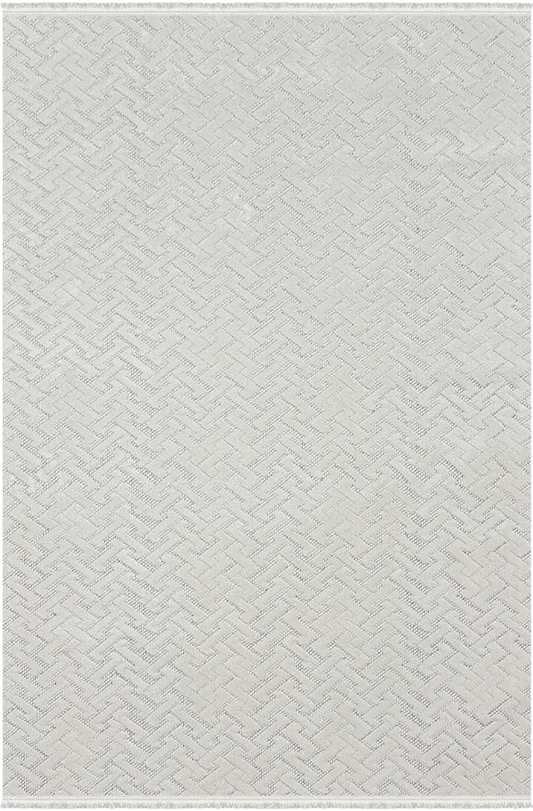 Woolen Halı Venis Koleksiyonu 8807 Krem Mikropolyester İskandinav Desen Dekoratif Halı