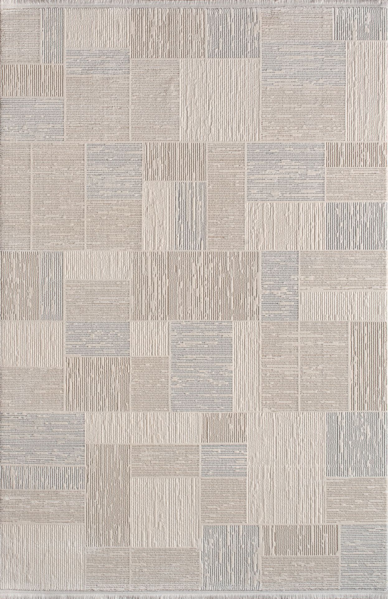Artemis Halı Petinya - 06177B - Krem Gri Akrilik Polyester Halı