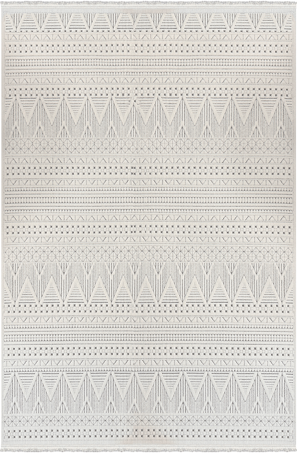 Woolen Halı Lavinia Koleksiyonu 8605 Krem Polyester İskandinav Desen Dekoratif Halı