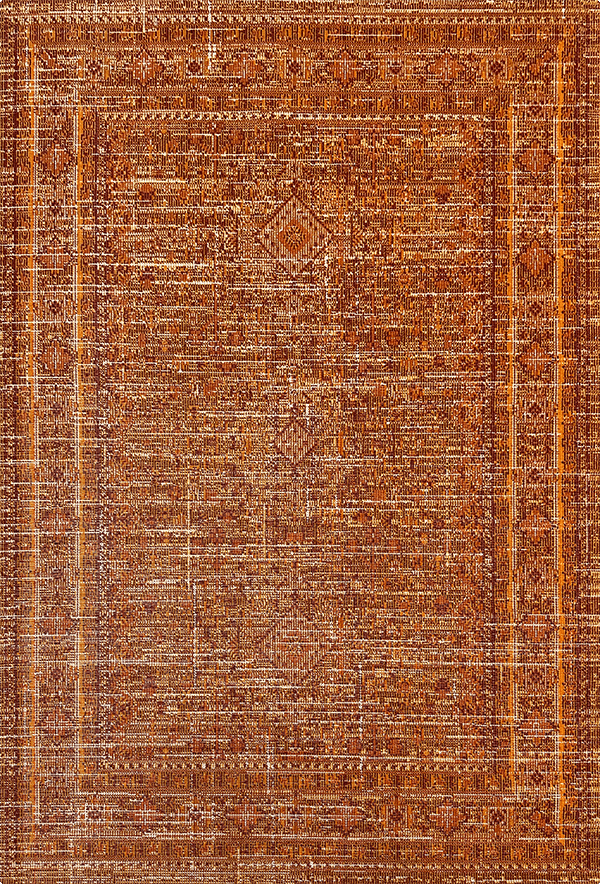 Woolen Halı History Koleksiyonu 8701 Bakır Vintage Polyester Halı