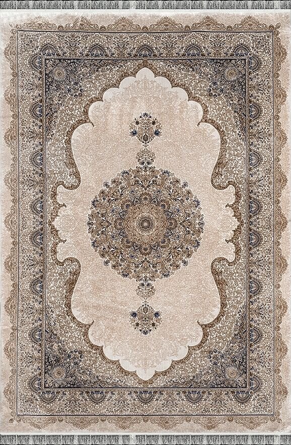 Woolen Halı Ottoman Koleksiyonu 5252 Bej Premium İpek Halı