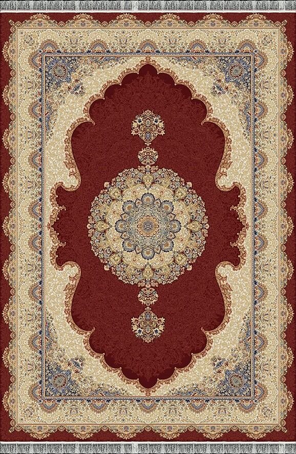 Woolen Halı Ottoman Koleksiyonu 5253 Bordo Premium İpek Halı