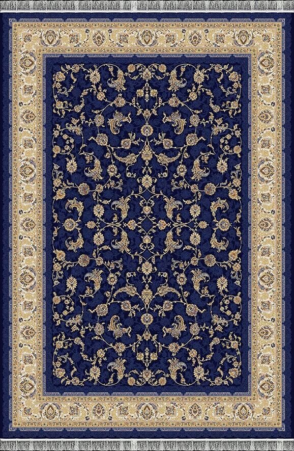 Woolen Halı Ottoman Koleksiyonu 5257 Mavi Premium İpek Halı