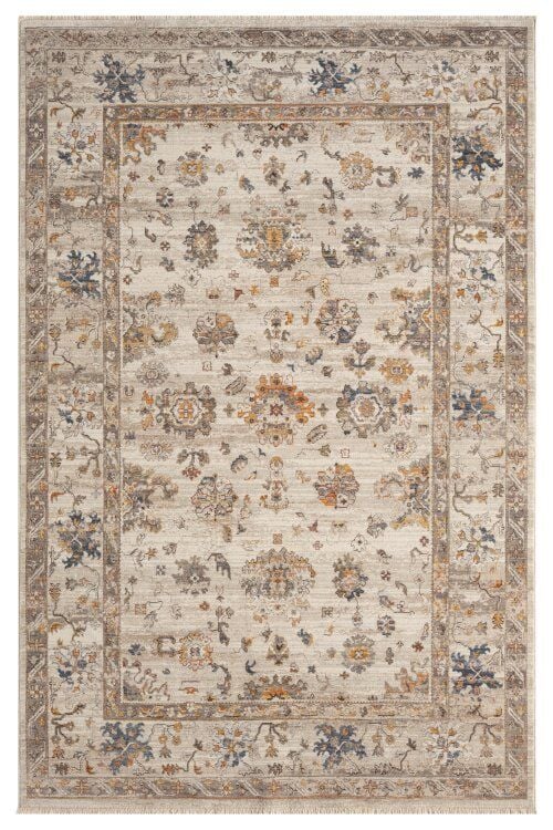 Seyran Halı Ahlat Koleksiyonu 253 Krem Polyester Vintage Halı