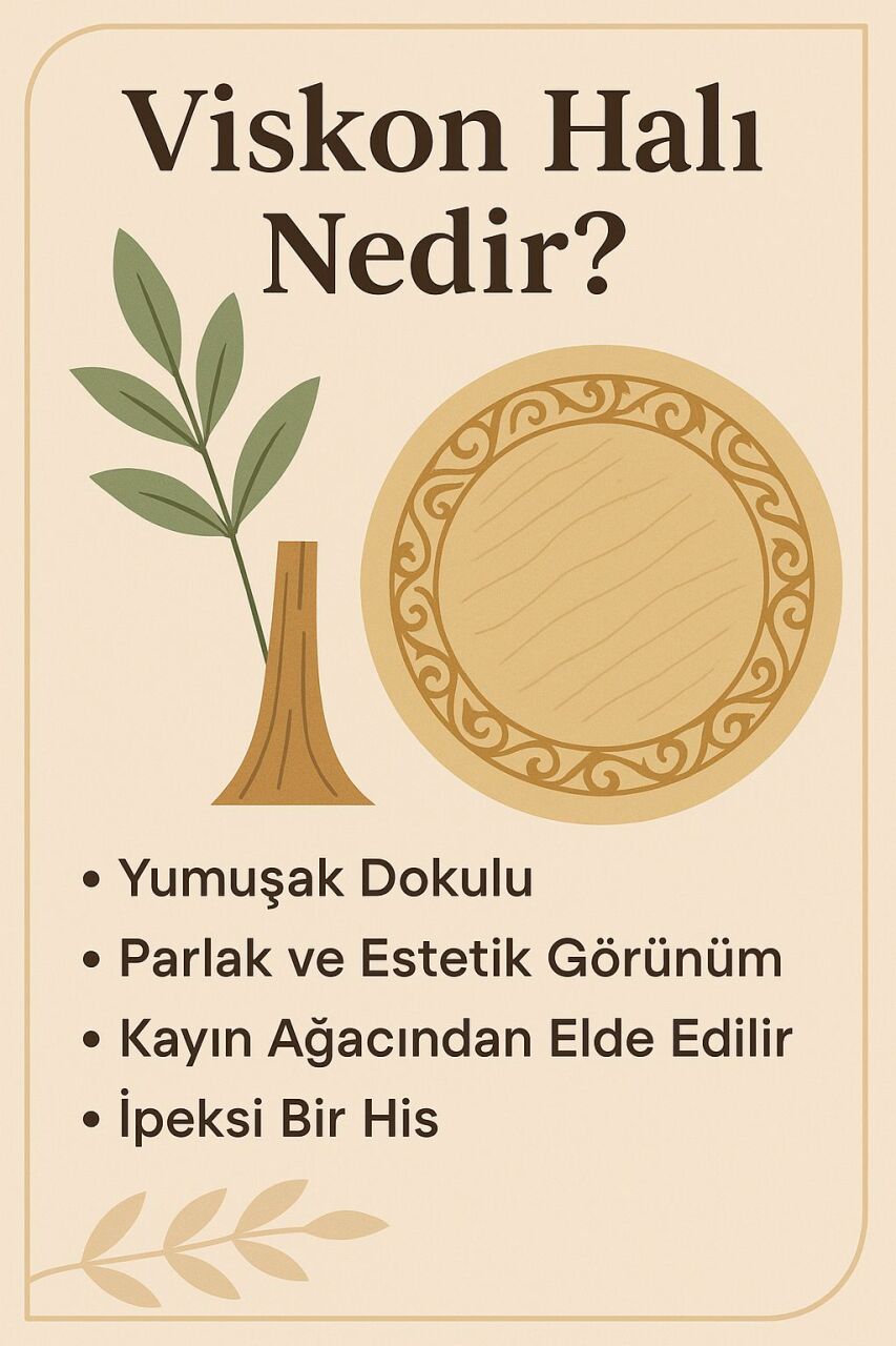 Viskon Halı Nedir? – Şıklığın ve Yumuşaklığın Zarif Buluşması