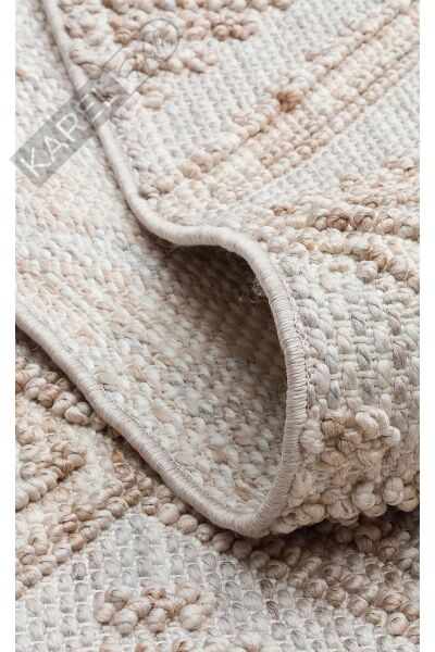 Cozy Czy 03 Grey Beige Hav Toz Vermez Modern Örgü Dokuma Makine Halısı