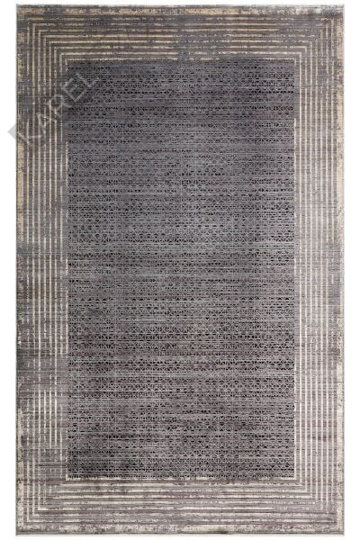 MAHAL MHL 01 ANTRASIT GOLD  Art Deco Desenli Yüksek Kalite Sık Dokuma Salon Halısı