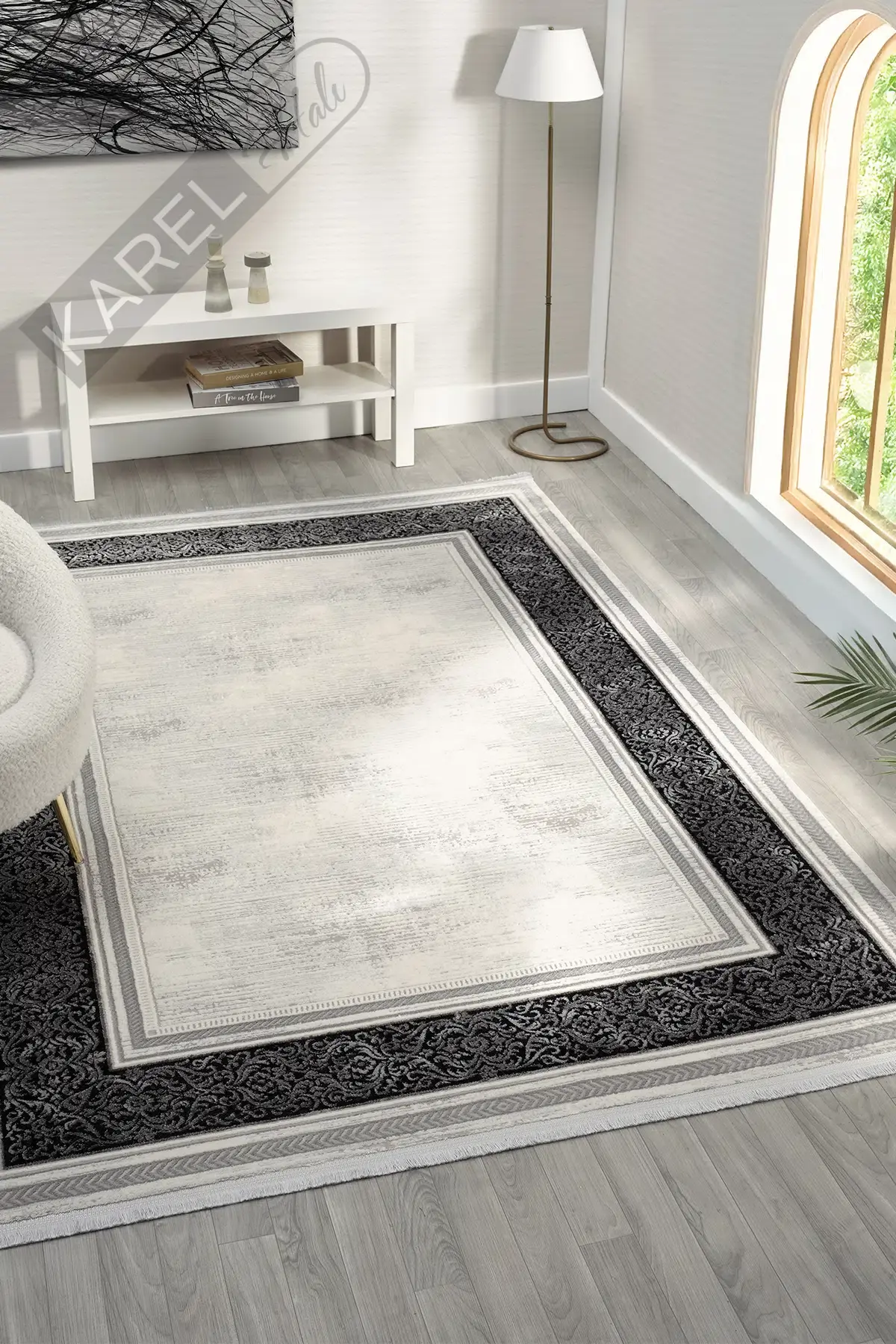 Seyran Halı Zen 7006 Antrasit Akrilik Halı