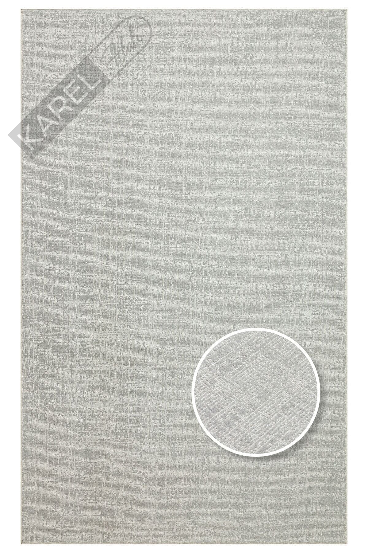 HALI KALAHARI KLH PLAIN SILVER Özel Dokuma Tekniği ile Üretilen Modern Sade Desenli Makine Halı
