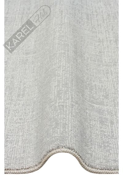 HALI KALAHARI KLH PLAIN SILVER Özel Dokuma Tekniği ile Üretilen Modern Sade Desenli Makine Halı