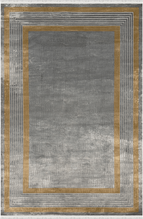 Woolen Halı Valentin Koleksiyonu 6251 Antrasit Premium Viskon Halı