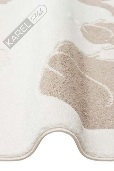 BAMBINO BMB 03 CREAM BEIGE Pastel Renkli Hav ve Toz Vermeyen Çocuk Halısı