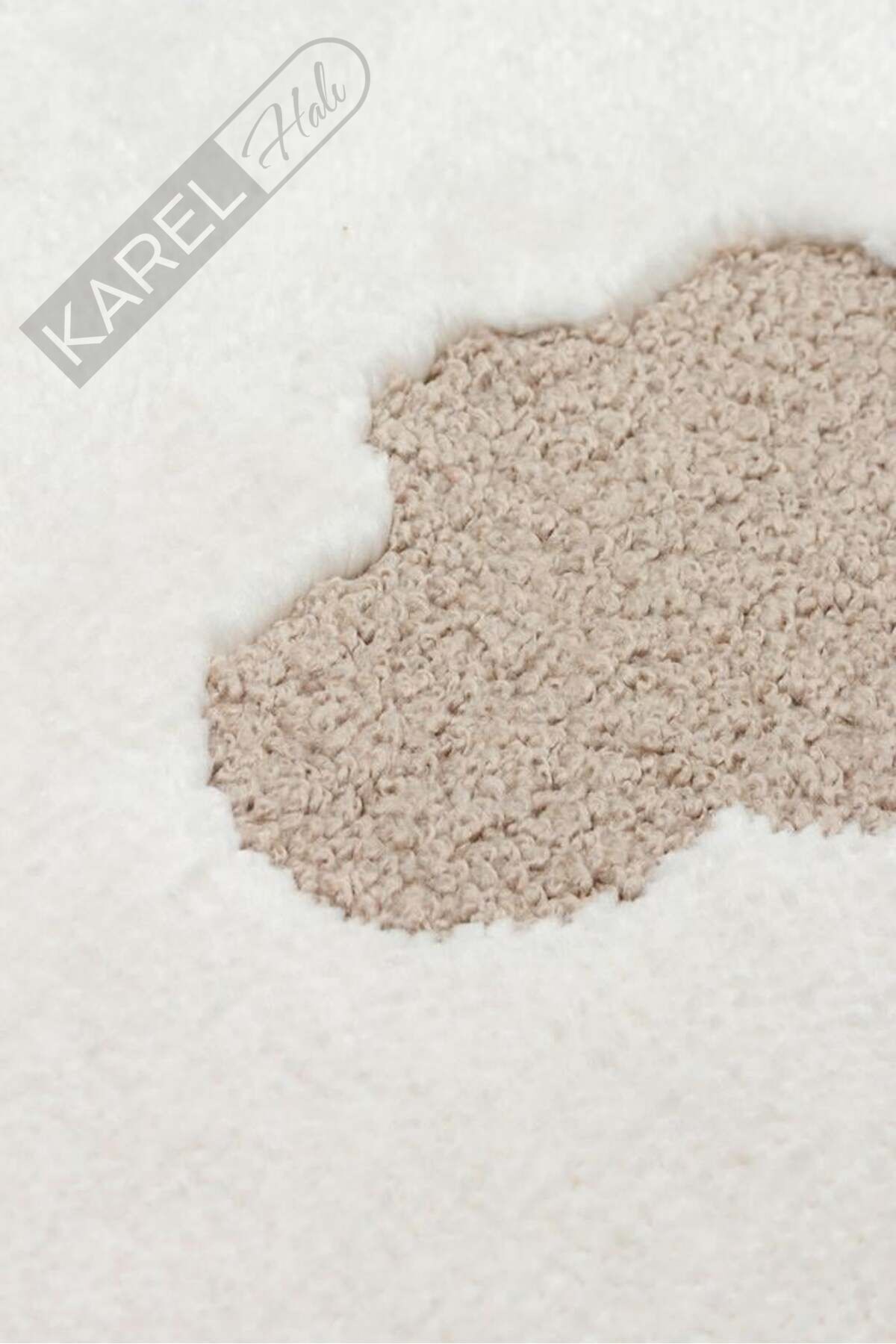 BAMBINO BMB 03 CREAM BEIGE Pastel Renkli Hav ve Toz Vermeyen Çocuk Halısı
