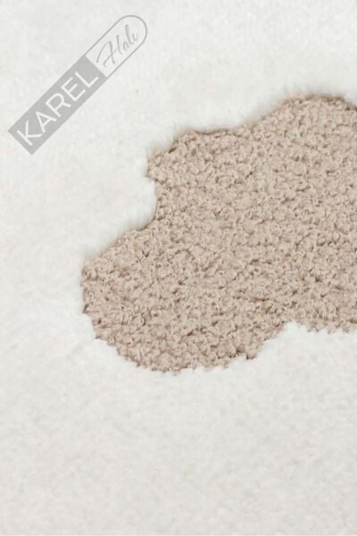 BAMBINO BMB 03 CREAM BEIGE Pastel Renkli Hav ve Toz Vermeyen Çocuk Halısı