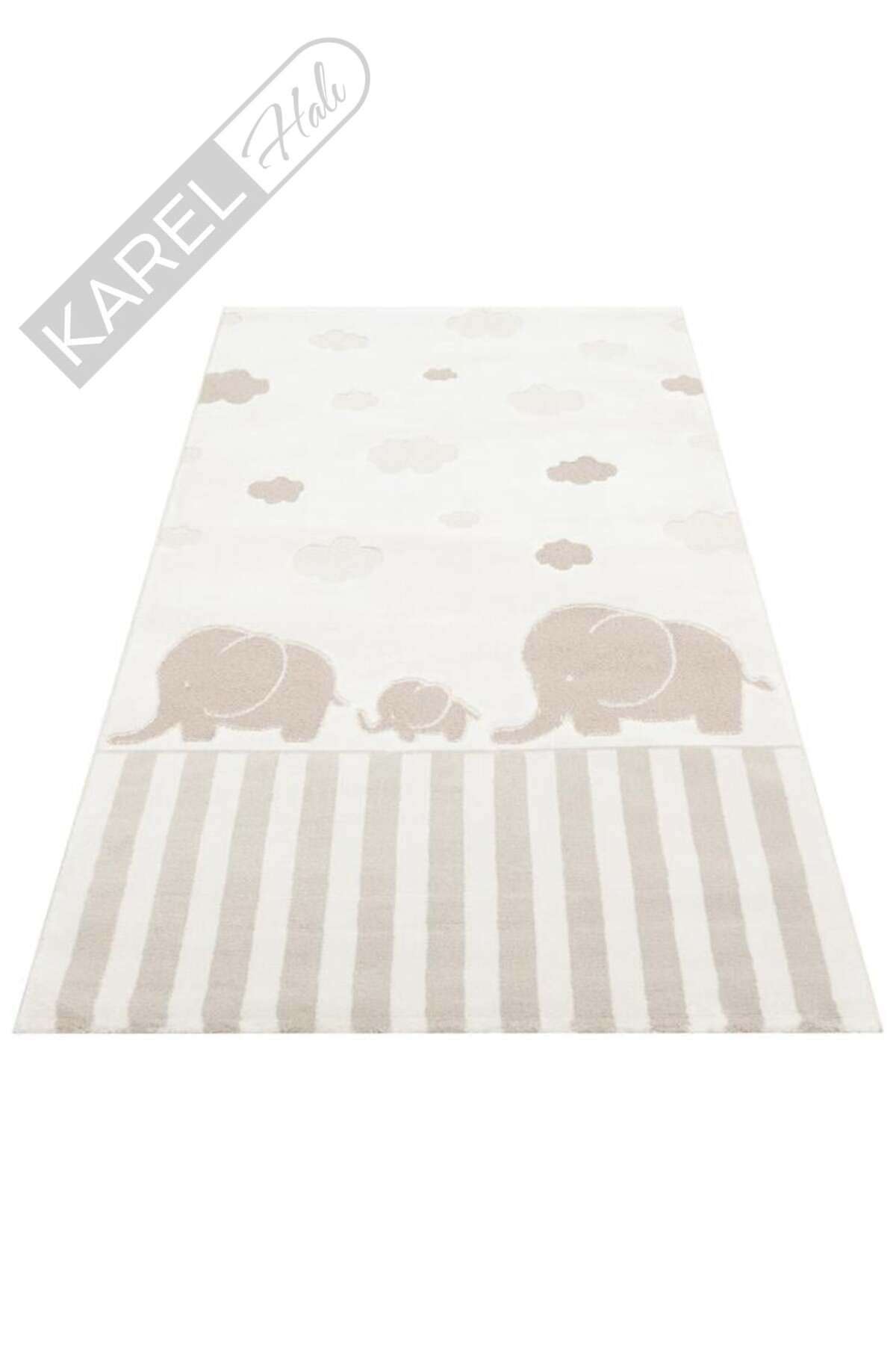 BAMBINO BMB 03 CREAM BEIGE Pastel Renkli Hav ve Toz Vermeyen Çocuk Halısı