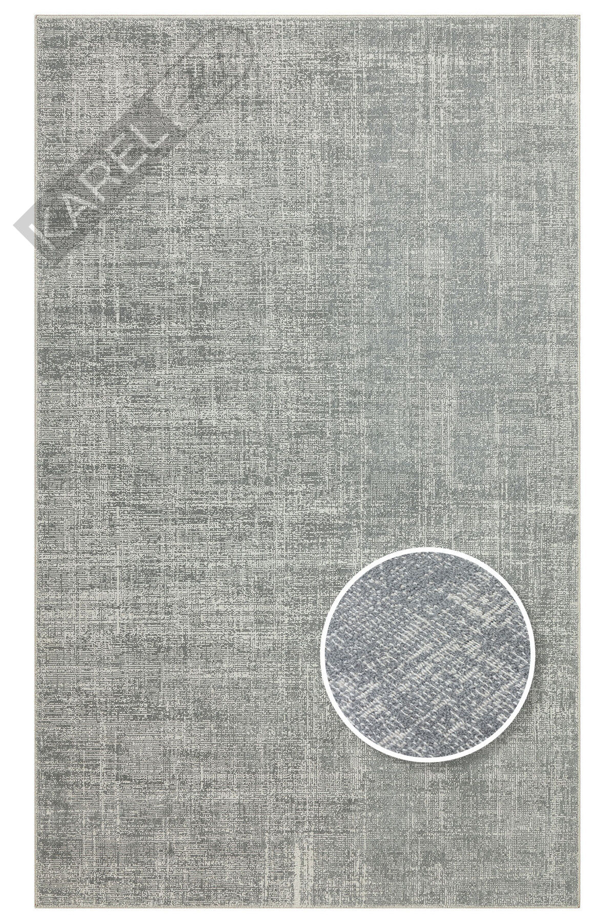 Kalahari KLH01 Gri Özel Dokuma Tekniği ile Üretilen Modern Sade Desenli Makine Halısı