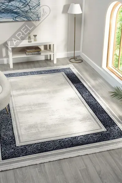 Seyran Halı Zen 7006 Mavi Akrilik Halı