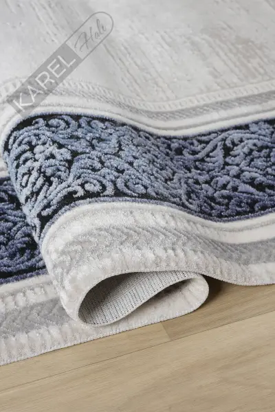 Seyran Halı Zen 7006 Mavi Akrilik Halı