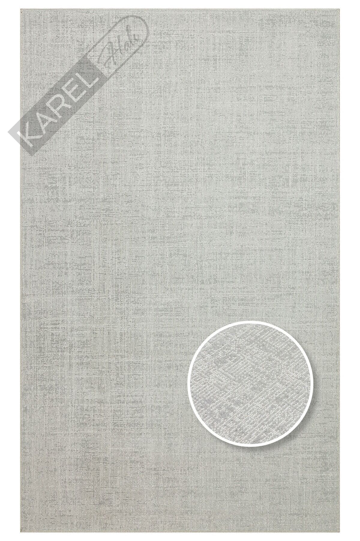 HALI KALAHARI KLH PLAIN SILVER Özel Dokuma Tekniği ile Üretilen Modern Sade Desenli Makine Halı