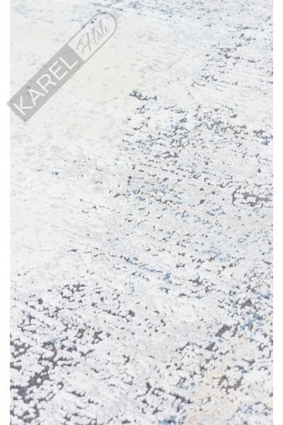 PASSAGE PLZ 01 CREAM NAVY Yumuşak Tuşeli Sık Dokuma Modern Halı