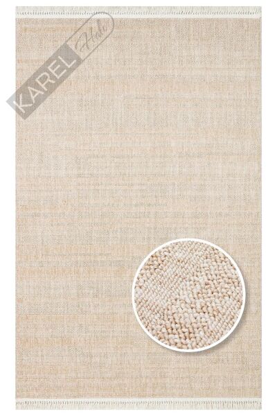 JOY JOY 01 BEIGE  Hav Toz Vermeyen Yumuşak dokulu Modern Makine Halısı