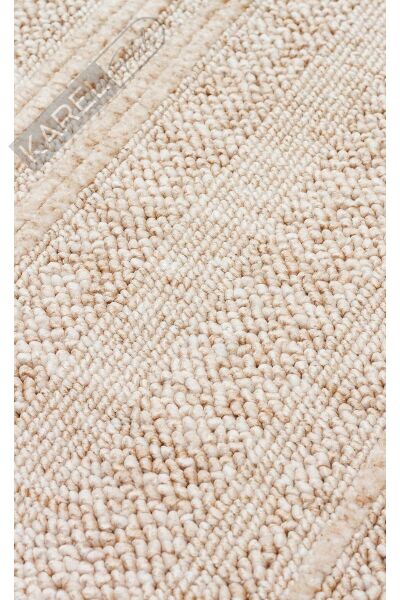 JOY JOY 01 BEIGE  Hav Toz Vermeyen Yumuşak dokulu Modern Makine Halısı