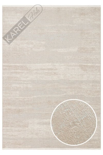 Kalahari KLH01 Gri Bej Özel Dokuma Tekniği ile Üretilen Modern Sade Desenli Makine Halısı