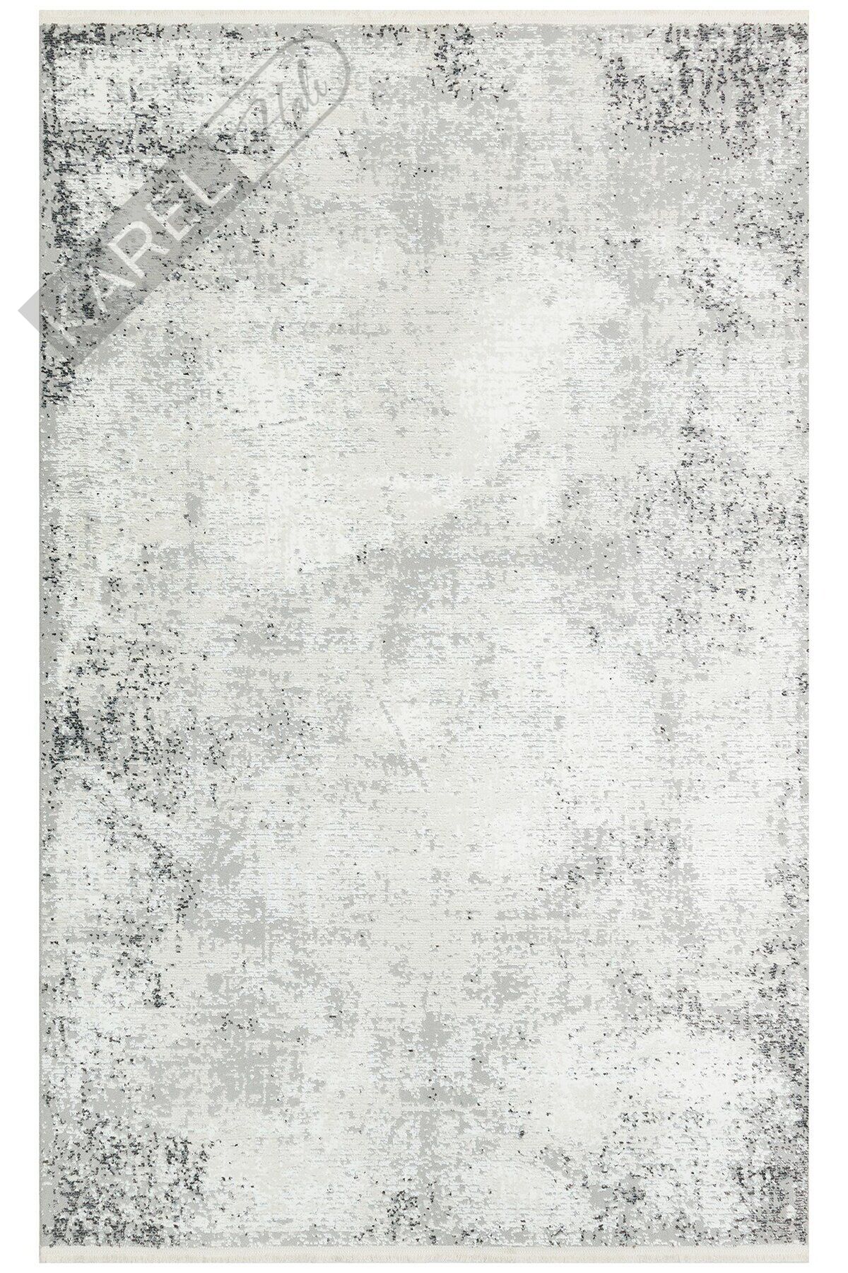 LAGOS XW LGS 05 CREAM GREY XW Hav Toz Vermez Eskitme Desenli Modern Makine Halısı