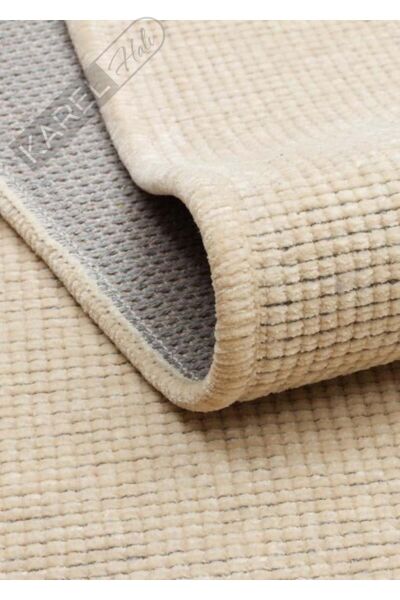 LIZA KILIM LIZ 01 BEIGE Hav Toz Vermez Kaymaz Tabanlı Yıkanabilir Düz Renk Kilim