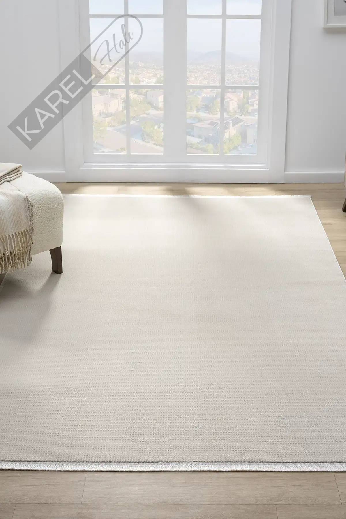 Seyran Halı Smart 12000 Bej Polipropilen Polyester Halı