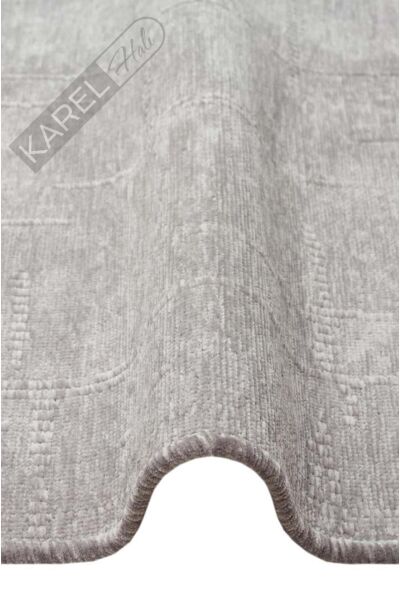 LIZA KILIM LIZ 02 GREY Hav Toz Vermez Kaymaz Tabanlı Yıkanabilir Düz Renk Kilim