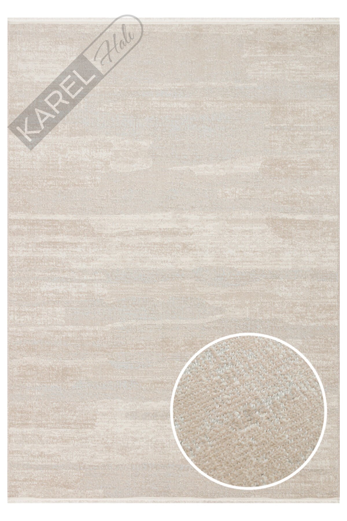 Kalahari KLH01 Gri Bej Özel Dokuma Tekniği ile Üretilen Modern Sade Desenli Makine Halısı