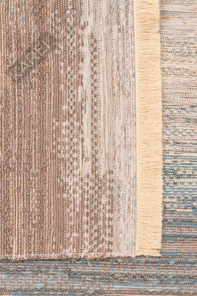 Kutnu KTN03 Beige Blue Kilim Modern Ombre Renk Geçişli Yıkanabilir Çift Taraflı Kilim