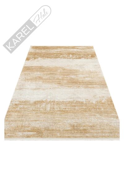 ROMA RM 02 CREAM TERRA  Viskon ve Polyester ile Üretilen Şık Salon Halısı
