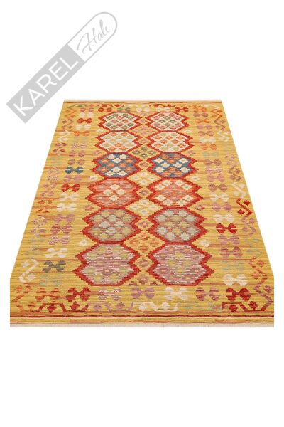 NOMAD NMD 03 RED Yıkanabilir, Çift Taraflı Kullanıma Uygun Yumuşak Tuşeli Otantik Kilim