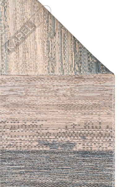 Kutnu KTN03 Beige Blue Kilim Modern Ombre Renk Geçişli Yıkanabilir Çift Taraflı Kilim