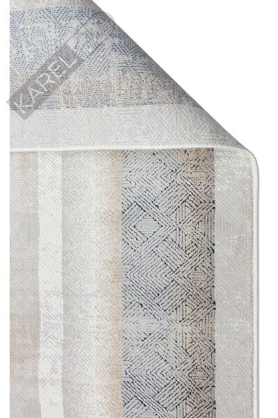 PADONA PDN 08 CREAM GREY  Extra Yumuşak Dokulu Sık Dokuma Modern Desenlere Sahip Şık Salon Halısı