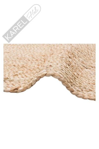 ECHO ECH 10 NATURAL El Dokuma Naturel Jüt Hasır Halı