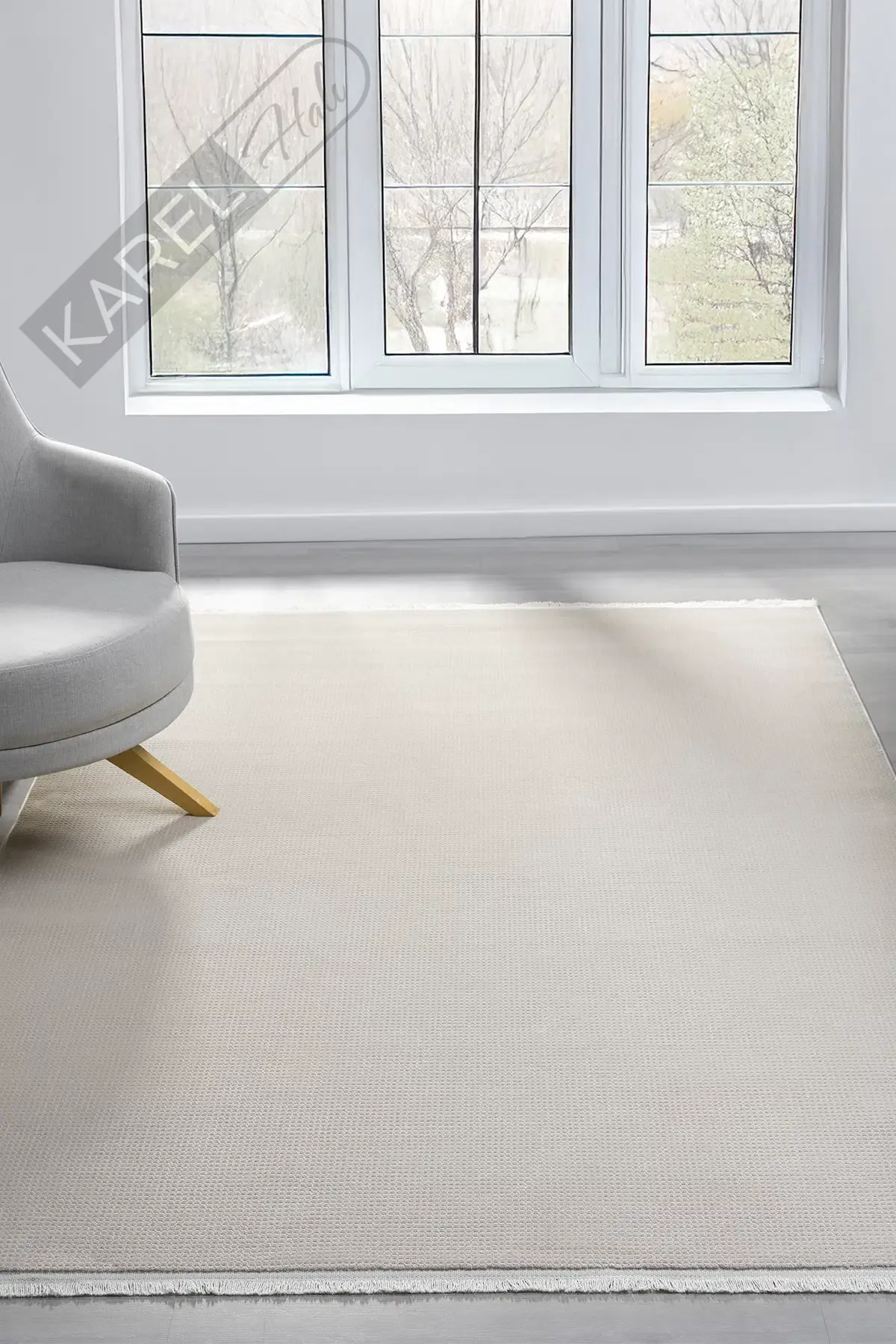 Seyran Halı Smart 12000 Gri Polipropilen Polyester Halı