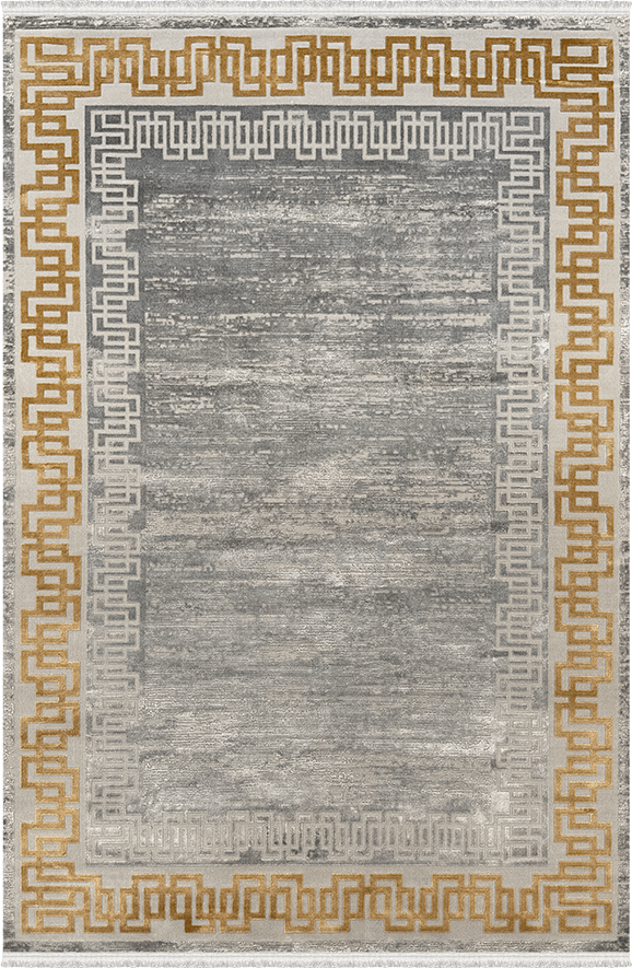 Woolen Halı Valentin Koleksiyonu 6254 Antrasit Premium Viskon Halı