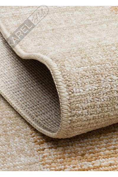 SAHARA SHA 01 BEIGE GOLD Hav Toz Vermez Yumuşak Tuşeli Modern Makine Halısı
